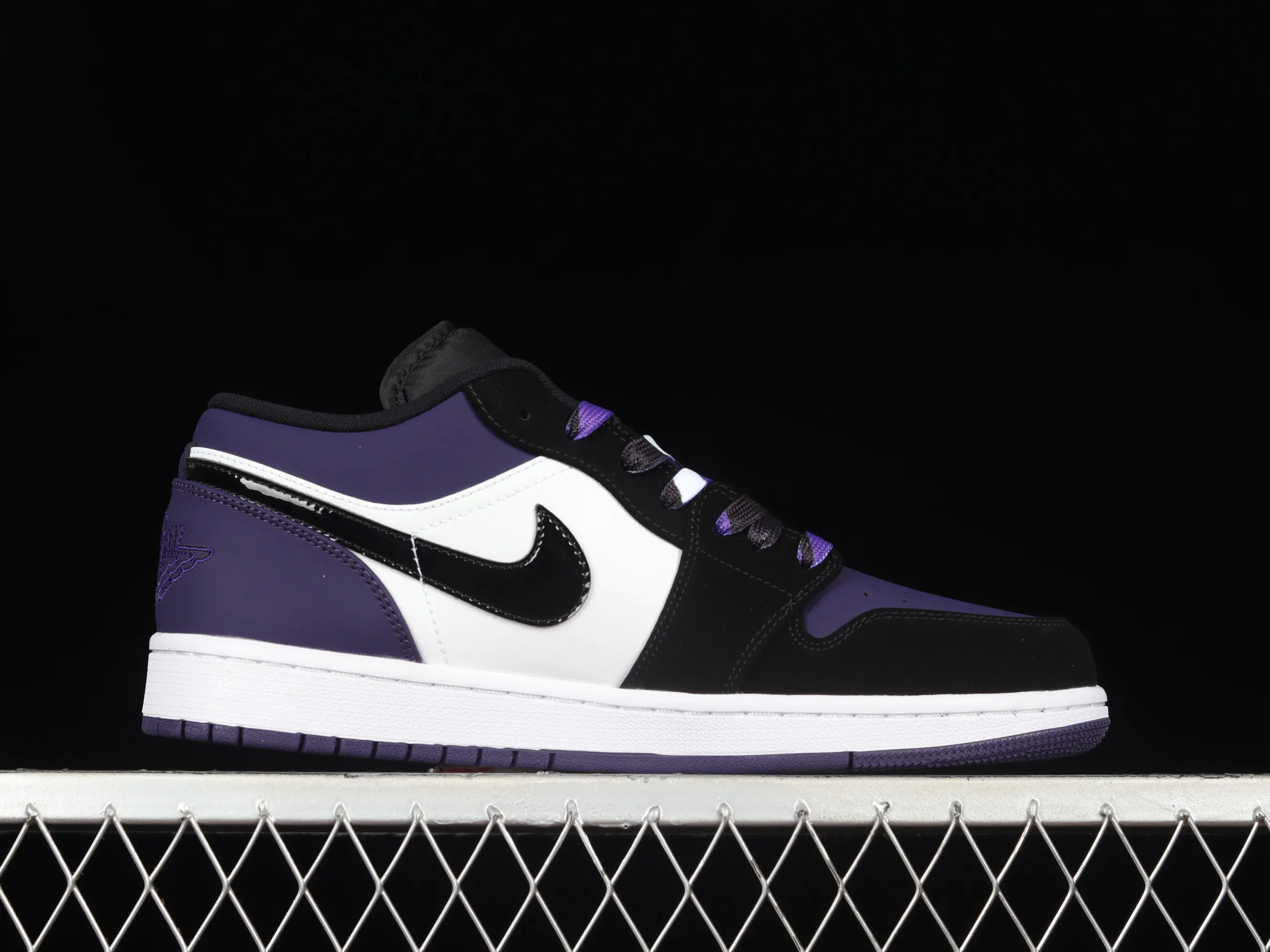 All categories Air Jordan Jordan series basketball shoes Air Jordan 1 Low Air Jordan 1 Low "Court Purple" AJ1 Joe 1 new black and purple toe 553558-125